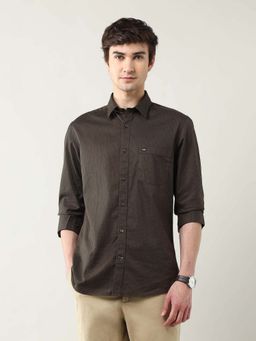 Arrow Sports - Men Brown Printed Regular Fit Casual Shirt