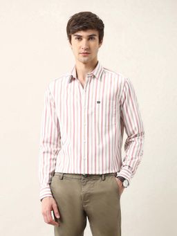 Arrow Sports - Men Multi-Color Stripes Slim Fit Casual Shirt