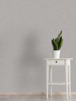 Excel - Wallpaper Straw Weave In Grey Textured