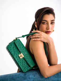 Hidesign - EDA 01 Green Women Handbags