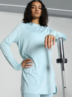 Puma - Modest Activewear Ls Women Blue T-Shirt