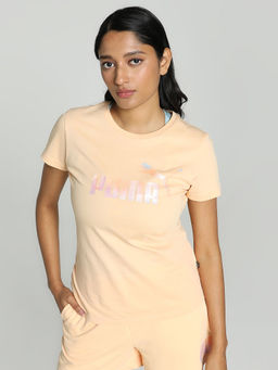 Puma - Essentials Summer Daze Women Orange T-Shirt
