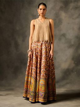 Saundh - Tala Multi-Colour Top with Lehenga (Set of 2)