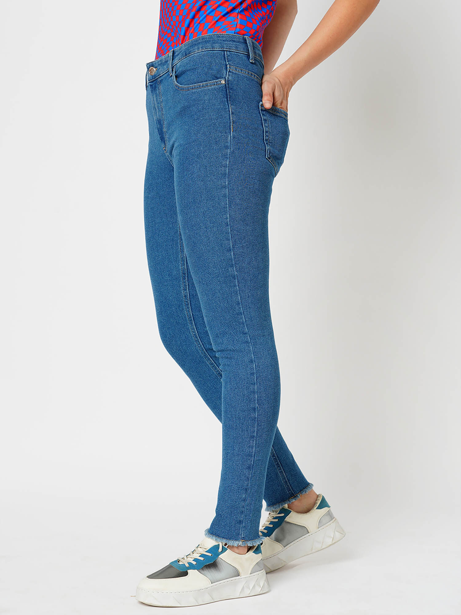 Buy ONLY x JDY KELLY SK RAW J Light Blue Denim Online