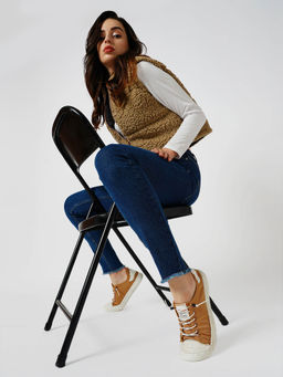 ONLY - x JDY KELLY SK RAW Medium Blue Denim