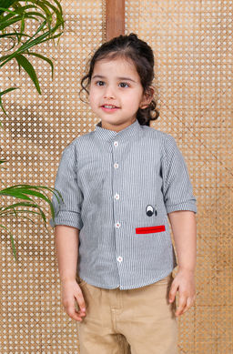 TIBER TABER - Boy Googly Eye Shirt White