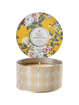 VEEDAA - Marsala Geranium And Musk 3 Wick Tin Scented Candle