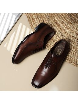 WOODLAND - Mens Formal Oxfords -Brown