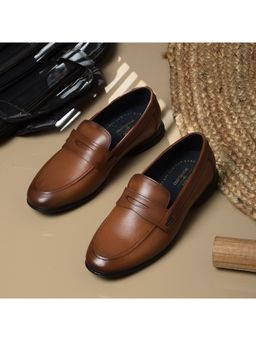 WOODLAND - Mens Formal Loafers -Tan