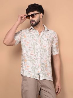 CRIMSOUNE CLUB - Men's Multi-Colour Printed Shirt
