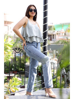 Femme Sequel - Grey Layered Top