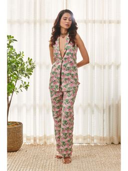 Pasha India - Mocha Brown Pant & Blazer (Set of 2)