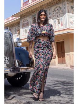 Pasha India - Iris Black Top & Skirt (Set of 2)