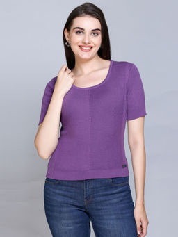 513 - Knitted Square Neck Casual Slim Fit Smart Casual Summer Top