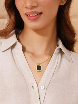Fabindia - Black Metal Short Necklace
