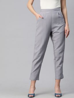 Readiprint - Polyester Fabric Grey Color Womens Pant