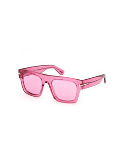 Tom Ford Eyewear - Women Square Pink Lens Sunglasses - FT0711 53 75S