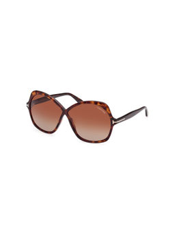 Tom Ford Eyewear - Women Butterfly Brown Lens Sunglasses - FT1013 64 52F