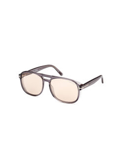Tom Ford Eyewear - Men Square Brown Lens Sunglasses - FT1022 58 20E