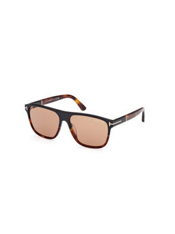 Tom Ford Eyewear - Men Square Brown Lens Sunglasses - FT1081 58 05E