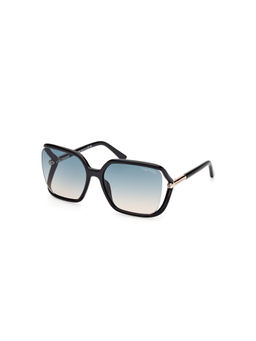 Tom Ford Eyewear - Women Square Blue Lens Sunglasses - FT1089 60 01P