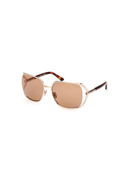 Tom Ford Eyewear - Women Square Brown Lens Sunglasses - FT1092 60 28E