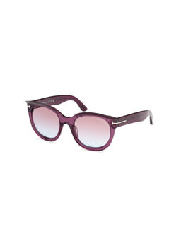 Tom Ford Eyewear - Women Oval Purple Lens Sunglasses - FT1114 54 80Z