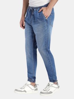 R&B - Blue Relaxed Fit Men Mid Rise Jeans