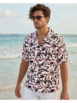 Bewakoof - Men Black All Over Printed Oversized Shirt