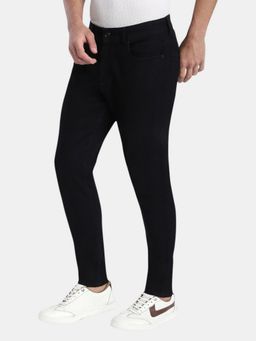 R&B - Black Tapered Fit Men Mid Rise Jeans