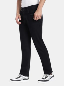 R&B - Black Straight Fit Men Mid Rise Jeans