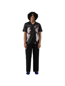 CLUBHAVANA - Black Regal Regalia Premium Soft Satin Shirt