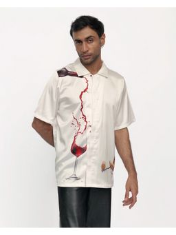 CLUBHAVANA - White Serenade Premium Soft Satin Shirt
