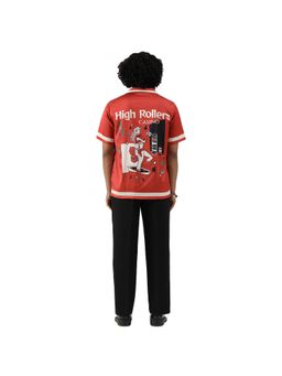 CLUBHAVANA - Red Royal Flush Premium Soft Satin Shirt