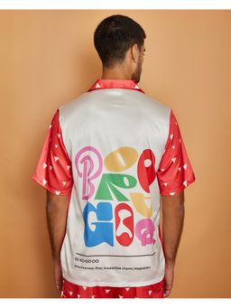 CLUBHAVANA - Red Scarlet Statement Premium Soft Satin Shirt