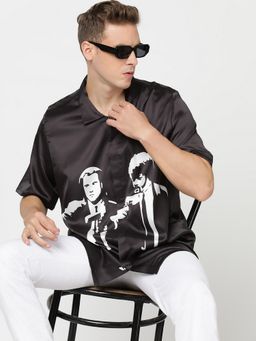 CLUBHAVANA - Black Pulp Perfection Premium Soft Satin Shirt