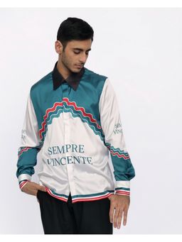 CLUBHAVANA - White Victory Vision Premium Soft Satin Shirt