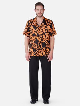 CLUBHAVANA - Black Valore Premium Soft Satin Party Shirt