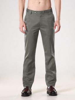 Espanshe - Men Green Rayon Solid Bootcut Trouser