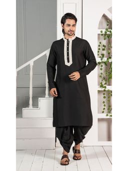 KISAH - Men Black Kurta