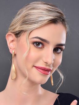 REENISAA - Gold Copper Statement Pair Of Earrings
