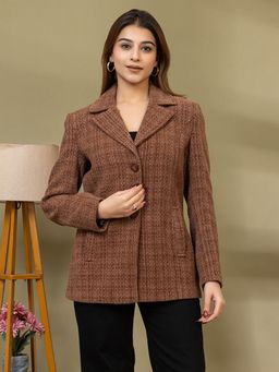 TWENTY ME - Women's Brown Short Coat