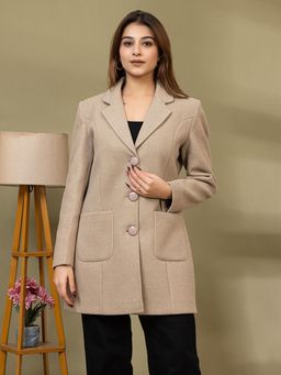 TWENTY ME - Women's Cream Long Coat