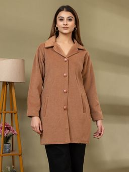 TWENTY ME - Women's Brown Long Coat