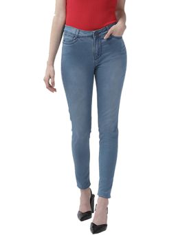 Xpose - Women Navy Blue Comfort Skinny Fit High-rise Stretchable Jeans