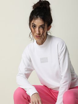 RAREISM - White Solid Plain Sweatshirts