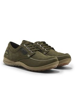 WOODLAND - Casual Olive Green Sneakers