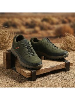 WOODLAND - Casual Olive Green Sneakers