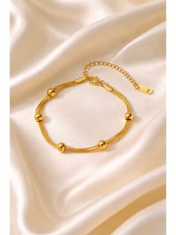 VIEN - Gold Stainless Steel Gold Plated Statement Bracelet