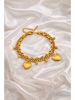 VIEN - Gold Stainless Steel Gold Plated Statement Bracelet